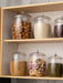 Airtight Clear Plastic Food Canister – 2.2 / 3.8 / 6.5L Flour, Cookie & Candy Jar with Lid