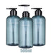Refillable Pump Dispenser Set for Shampoo, Conditioner & Body Wash — 500 ml (1 or 3 pack)