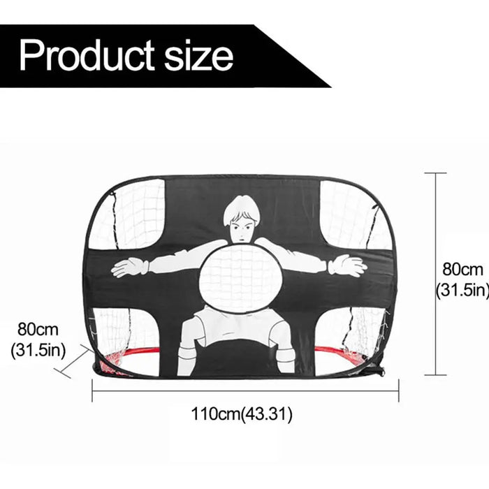 Foldable Pop-up Football Goal – Nylon Target Net for Kids & Adults, Indoor & Outdoor Training