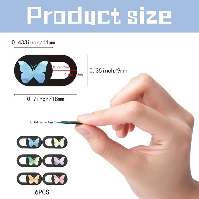 6-Pack Sliding Camera Covers for Laptops, Tablets, Smartphones & Mini PCs