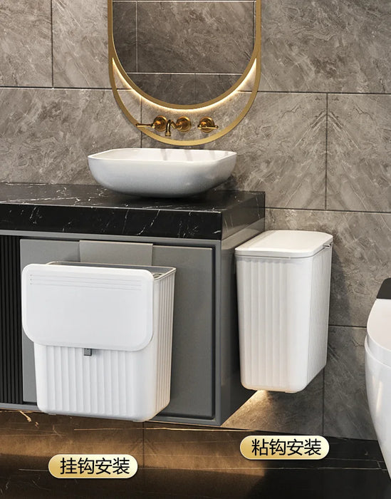 8L / 12L Kitchen Compost Bin with Lid – Countertop or Under-Sink Hanging Bin