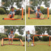 Kids Foldable Football Goal with Ball & Pump — Portable Outdoor Set