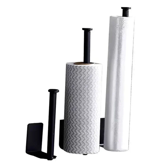 Self-Adhesive Punch-Free Toilet & Towel Roll Holder, Stainless Steel Wall Mount