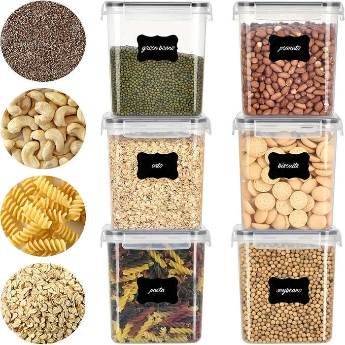 4-Pack Medium Airtight Food Storage Containers with Lids — 2.0L for Coffee, Sugar & Baking Supplies