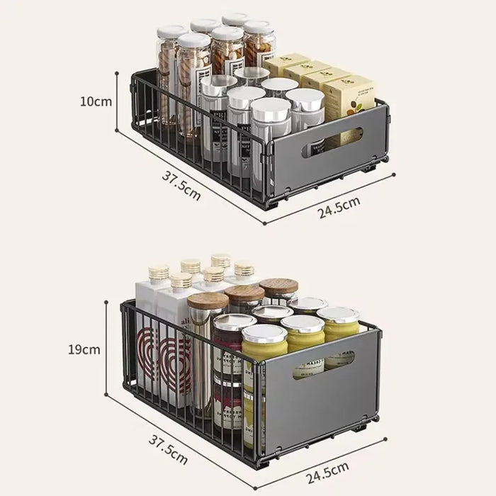 Pull-Out Cabinet Organiser – Slide Drawer Spice & Storage Rack