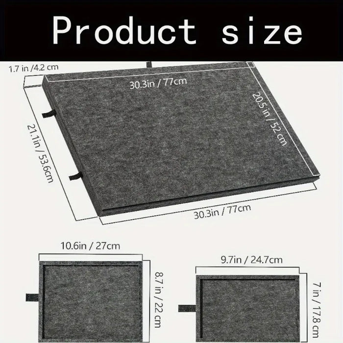 Large Felt Puzzle Table with 6 Drawers — Fits 1000-piece Puzzles