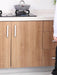 Under-sink Pull-out Metal Organiser — Sliding Storage Shelf for Kitchen (Black/White)