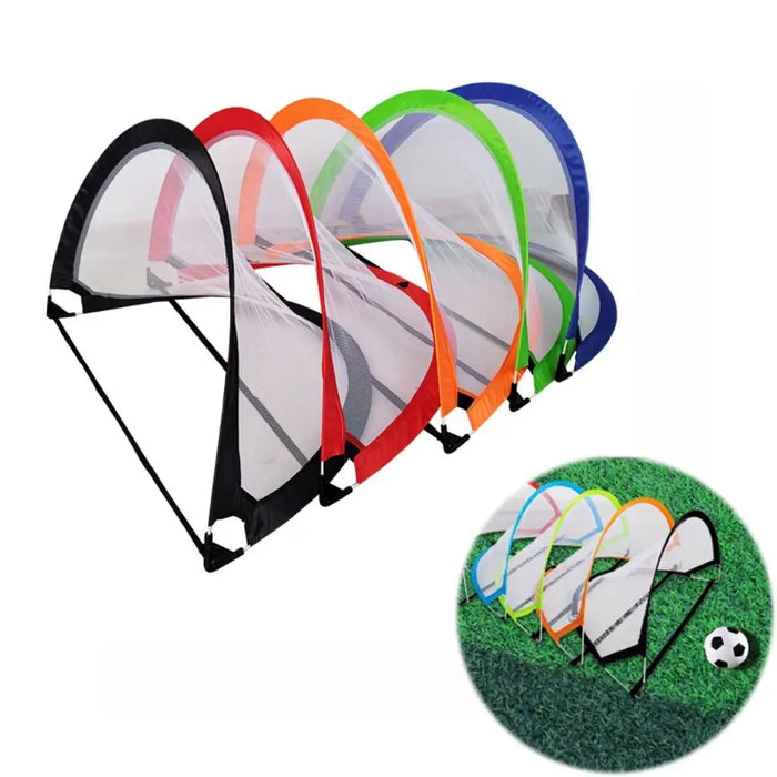 Pop-Up Folding Football Goal with Carry Bag — Portable Training Net