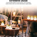Solar LED Flameless Candle — Waterproof Outdoor Night Light for Parties