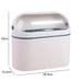 Mini Desktop Compost Bin – Hanging Countertop Rubbish Bucket (Orange / Navy)