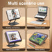 Adjustable 360° Swivel Book Stand – Foldable Cookbook & Music Score Holder, 35cm