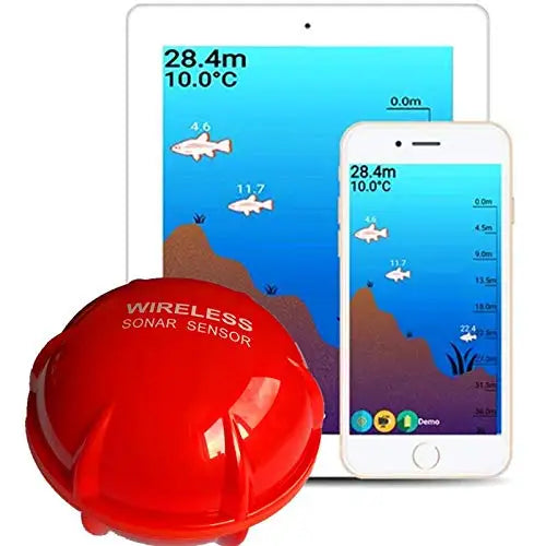 Wireless Portable Fish Finder Sonar Sensor – 125 kHz Echo Sounder