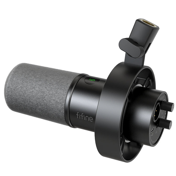 USB/XLR Dynamic Desk Microphone with Shock Mount, Touch Mute & Headphone Monitoring - K688