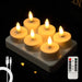 Rechargeable Flameless LED Tea Lights with Remote & Timer — 3D Flicker
