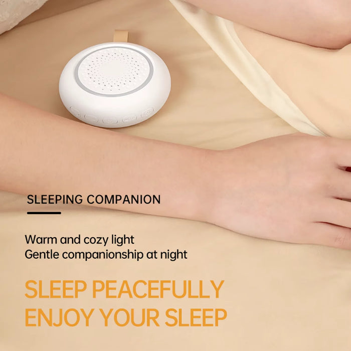 Rechargeable Baby White Noise Machine — 24 Sounds, Night Light & Timer