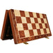 Wooden Folding Chess Set — 39×39cm Traditional Handcrafted Pieces
