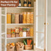 Airtight Glass Pantry Canister with Lid — Store Flour, Cereal, Sugar, Tea & Coffee