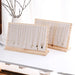 Large Wood Jewellery Display Stand — Necklace & Bracelet Rack with Faux Suede Interior
