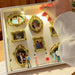DIY Mini Museum Silhouette Box – Creative Memory Display Kit with Miniature Statues & Gold Frames