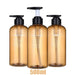 Refillable Pump Dispenser Set for Shampoo, Conditioner & Body Wash — 500 ml (1 or 3 pack)