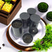 4-Piece Tinplate Storage Cans with Sealed Double Lids – For Loose Tea, Coffee & Spices