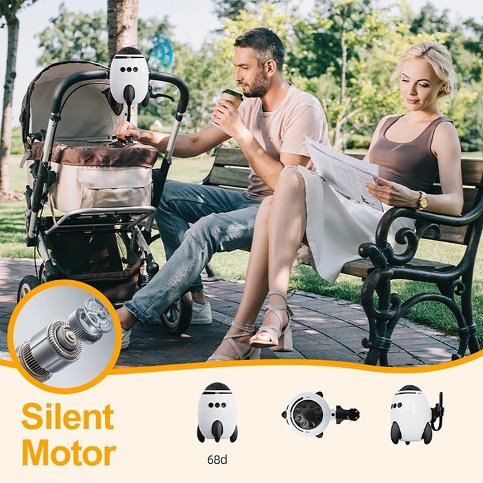 Portable Stroller Rocker — Vibrating Soother with White Noise & Bluetooth Speaker