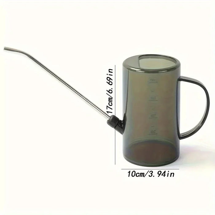 Long Nozzle Plastic Watering Can for Houseplants, Flowers & Outdoor Use
