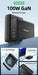 100W GaN 6‑Port Desktop Charger — 3×USB‑C (PD) + 3×USB‑A, 1.5m Cable