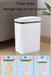 12L Touchless Sensor Bin — Slim Motion-Activated Lid for Bathroom, Kitchen & Office