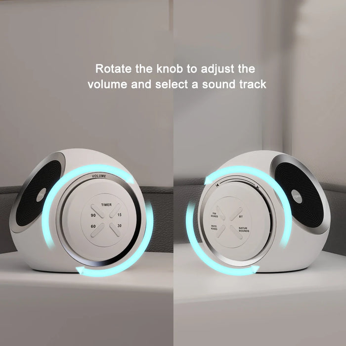 Portable White Noise Machine for Adults – 30 Soothing Sounds, Bluetooth & Sleep Timer