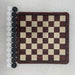 Portable Checkers Set – Wood-Grain Board (24 × 24 cm) with 24 Pieces