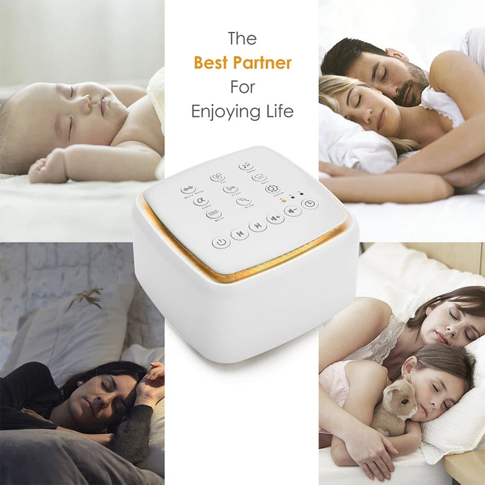 Type-C Rechargeable White Noise Machine — Timed Shutdown Sleep Sound for Baby, Adult & Travel