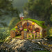 Wooden DIY Magic Ring House Miniature – Handmade Forest Casa Bookends