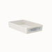 Pull-Out Cabinet Organiser Tray with Handle — Plastic, Reusable (White, M/L)