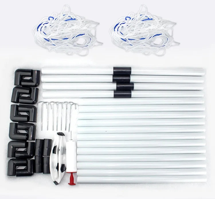 Mini Folding Inflatable Football Goal — 80cm Portable Practice Net