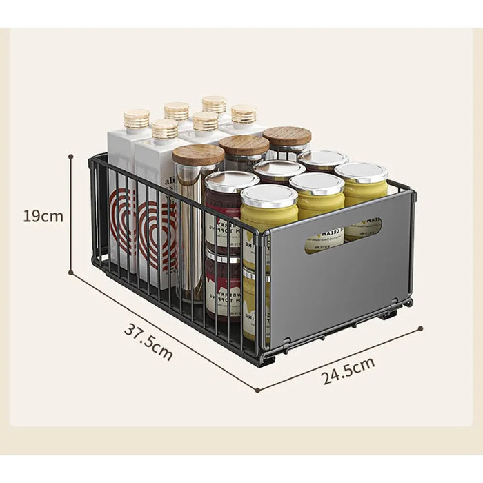 Pull-Out Cabinet Organiser – Slide Drawer Spice & Storage Rack