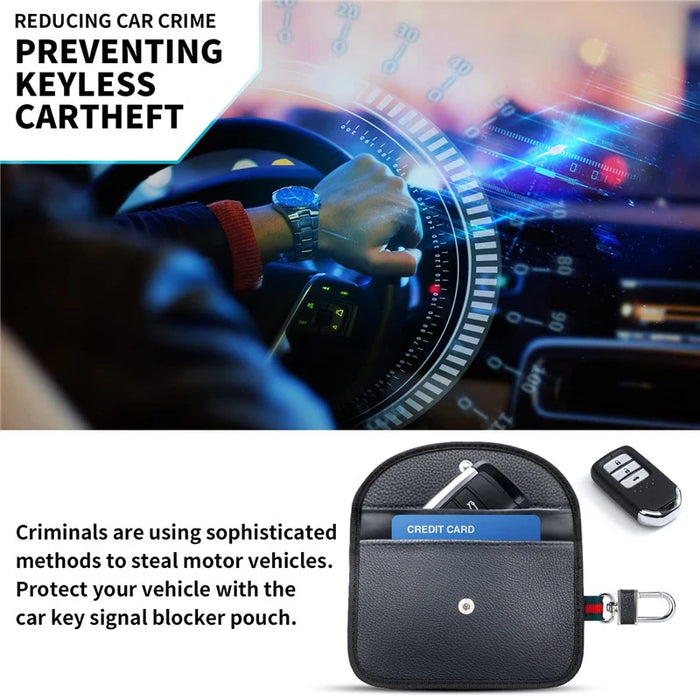 Faraday Box with Signal-Blocking Bags for Car Keys — Keyless Entry Protector