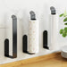 Self‑Adhesive Wall‑Mounted Tissue & Towel Holder — Space‑Saving No‑Drill (White/Black)