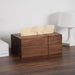 Walnut Solid Wood Tissue Box — Classic Desktop & Living Room Case