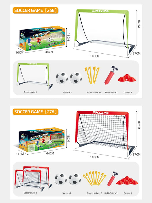 Portable Pop-Up Football Goal — Foldable Training Net for Garden, Indoor & Outdoor