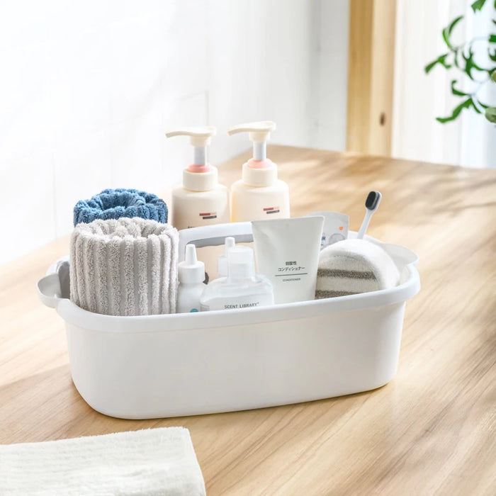 Cleaning Caddy with Handle – Portable Plastic Tote Organiser for Bathroom & Kitchen