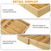 Expandable Bamboo Cutlery Tray – 6–8 Compartment Drawer Organiser (32–52cm)