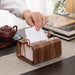 Nordic Wooden Tissue Box – Retro Napkin Holder for Living Room & Desktop