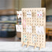 Jewellery Display Stand – 15-Hook Earring & Necklace Rack, Gold Finish with Wooden Base
