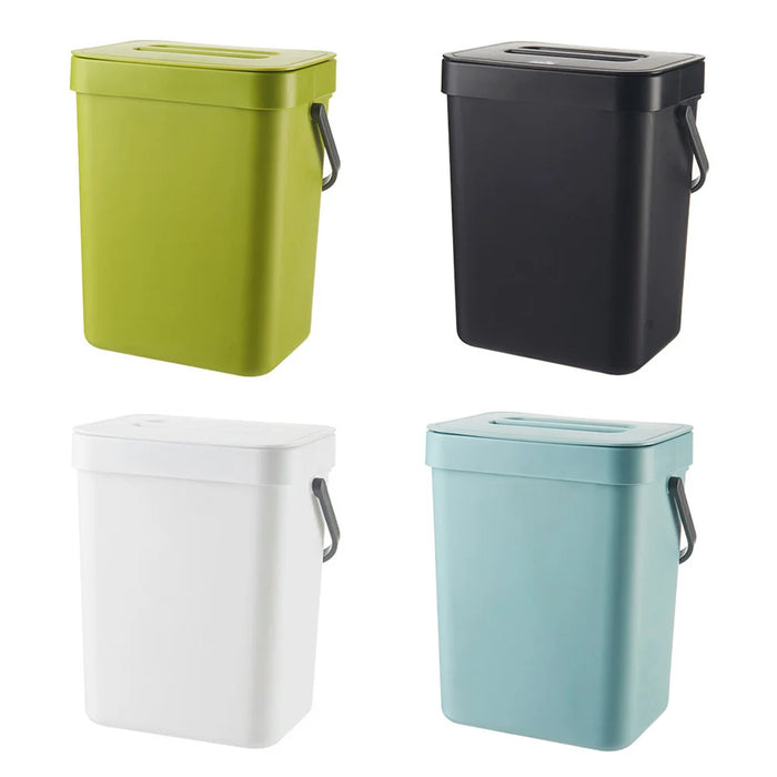 3L Countertop Compost Bin with Lid — Compact Kitchen Waste Caddy