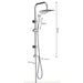 Square Stainless Steel Shower Head Set with 8-inch Rainfall & Mixer