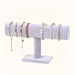 T-shaped Jewellery & Watch Display Stand - Vertical Desktop Bracelet Holder