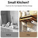 Under-Cupboard Steel Kitchen Rack with Hooks — Paper Towel, Cutting Board & Lid Holder