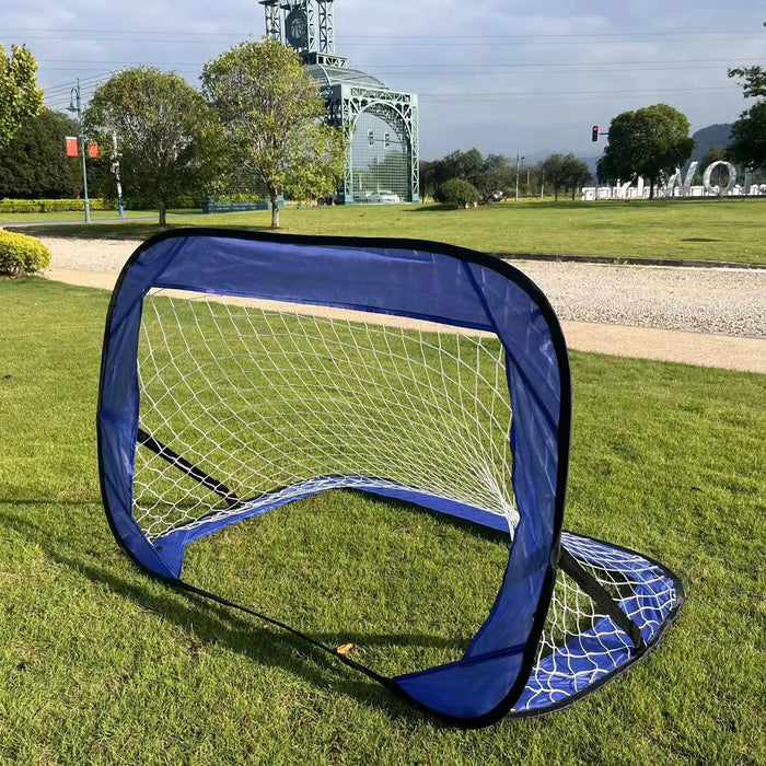 Portable Pop-Up Football Goal with Carry Bag — Collapsible Training Net