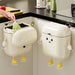 Cream Wall-mounted Kitchen Bin with Lid — 9L / 12L (DIY option)